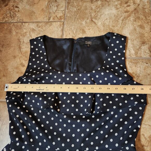 Alex Marie Polka Dot Dress | Black & White | Women’s Size 8 - Picture 6 of 8